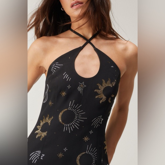 Nasty Gal Black and Gold Mini Dress - Picture 12 of 12